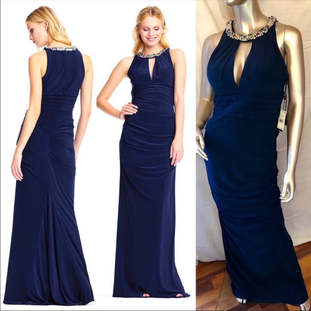 Adrianna Papell Jersey Halter Dress